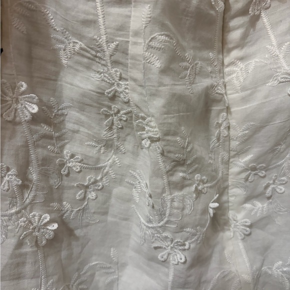 Showpo White Embroidered Mini Dress with Puff Sleeves - Picture 5 of 5